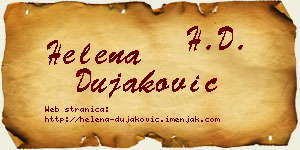 Helena Dujaković vizit kartica